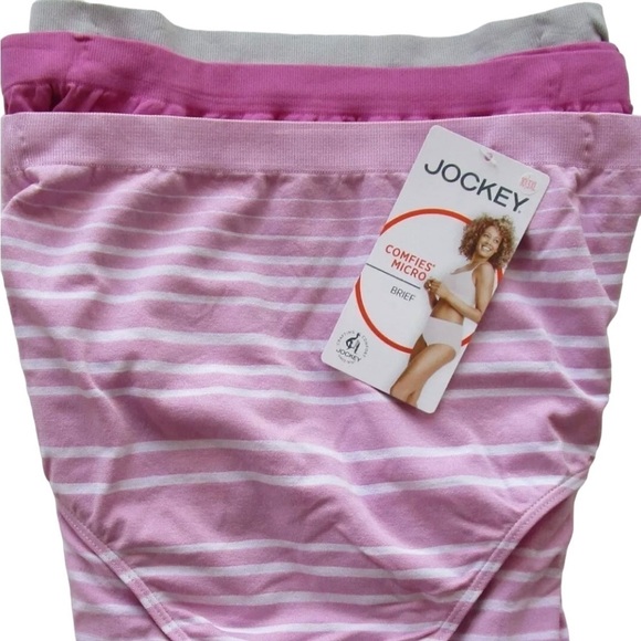 Jockey Comfies Size 3XL Microfiber Brief Panties Lot of 3 pair NWT - Picture 1 of 10